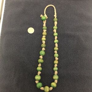 Vintage wood with threaded nodded in between